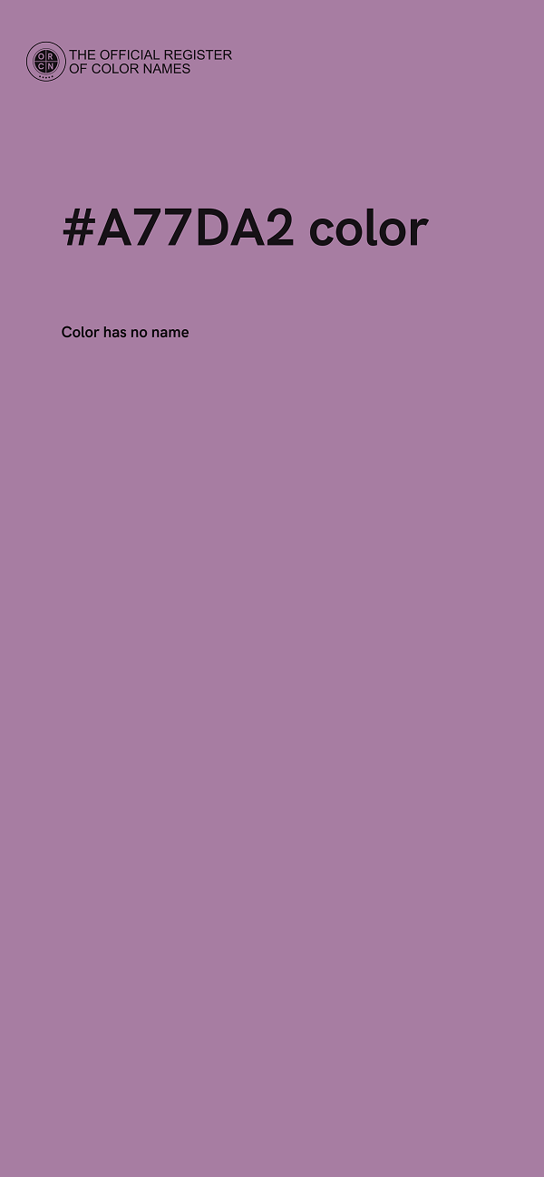 #A77DA2 color image