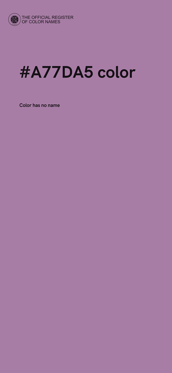 #A77DA5 color image