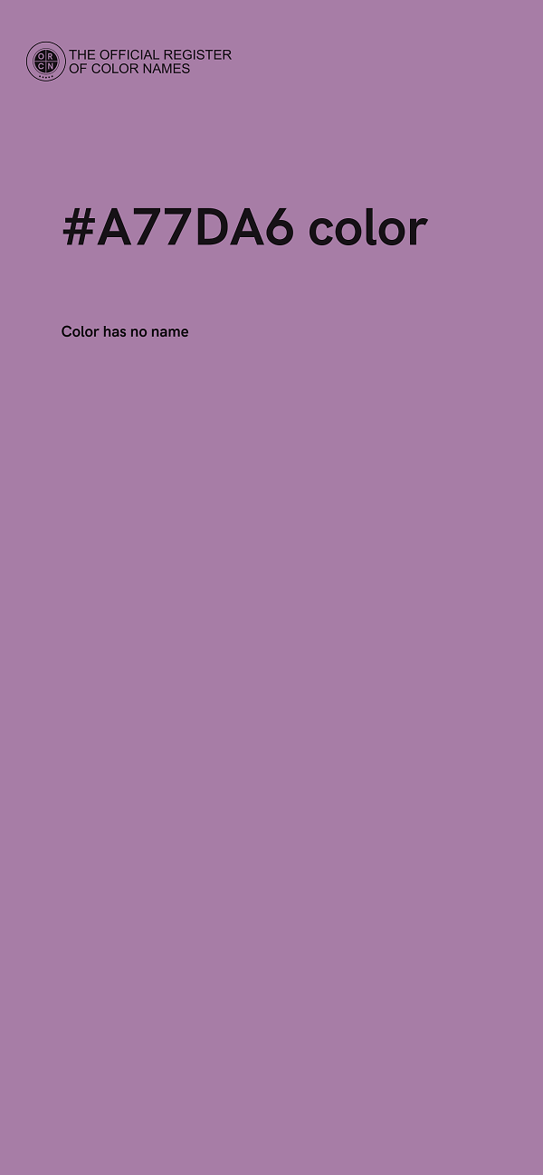 #A77DA6 color image