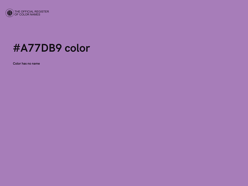 #A77DB9 color image