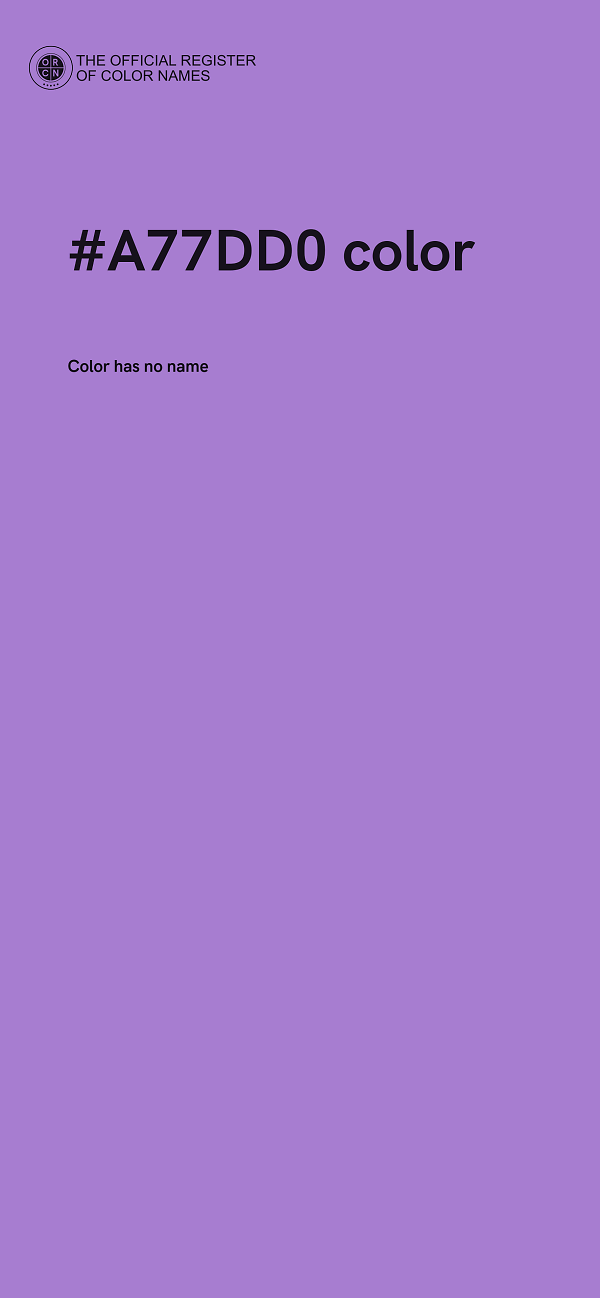 #A77DD0 color image