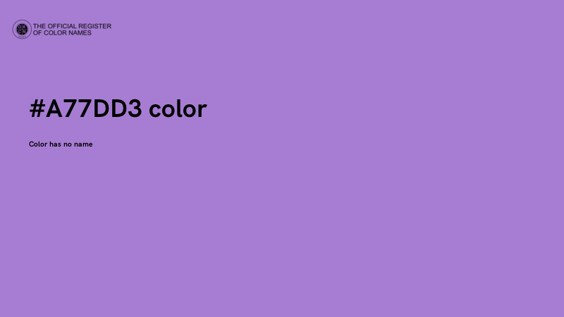 #A77DD3 color image