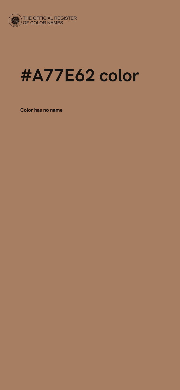 #A77E62 color image