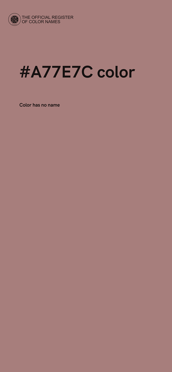 #A77E7C color image