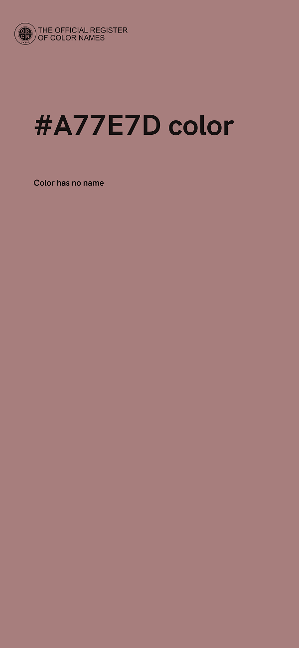 #A77E7D color image