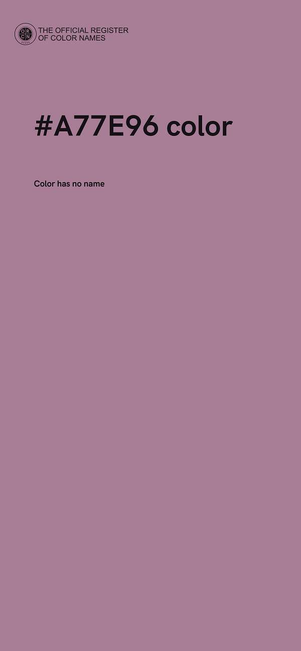 #A77E96 color image