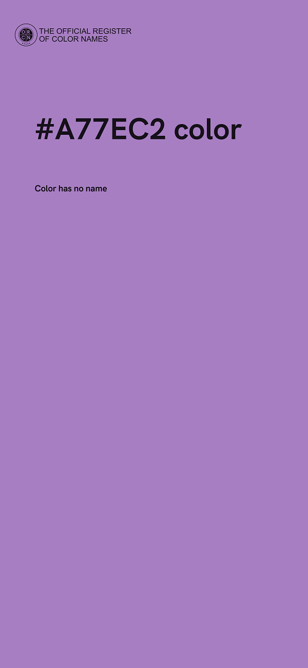 #A77EC2 color image