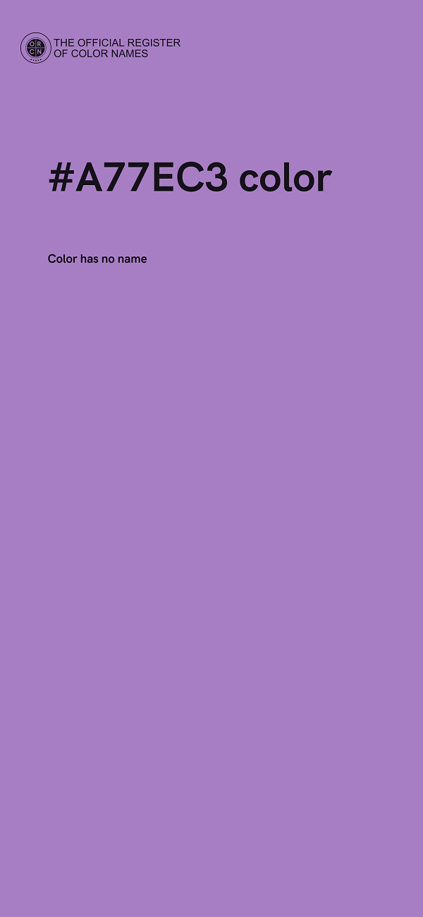 #A77EC3 color image