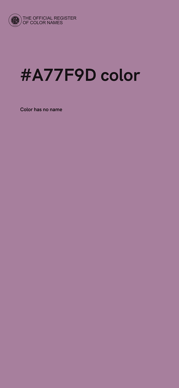 #A77F9D color image
