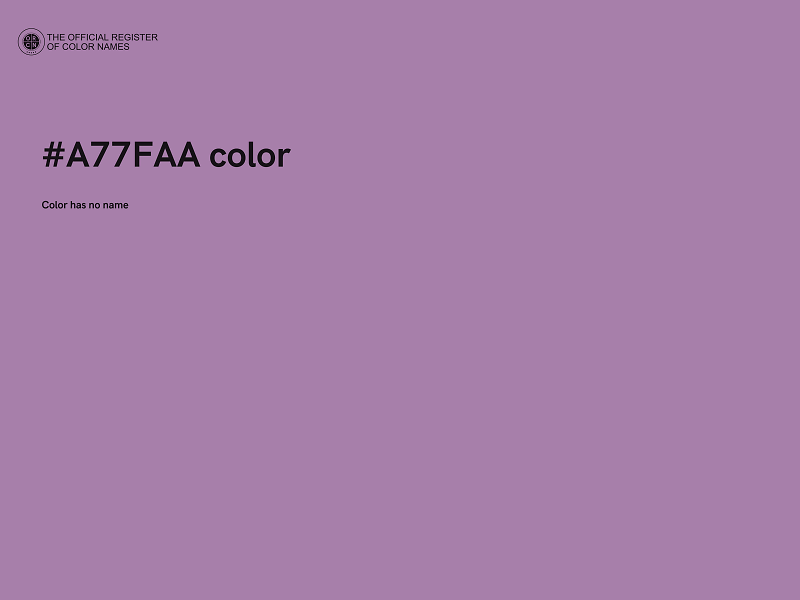 #A77FAA color image