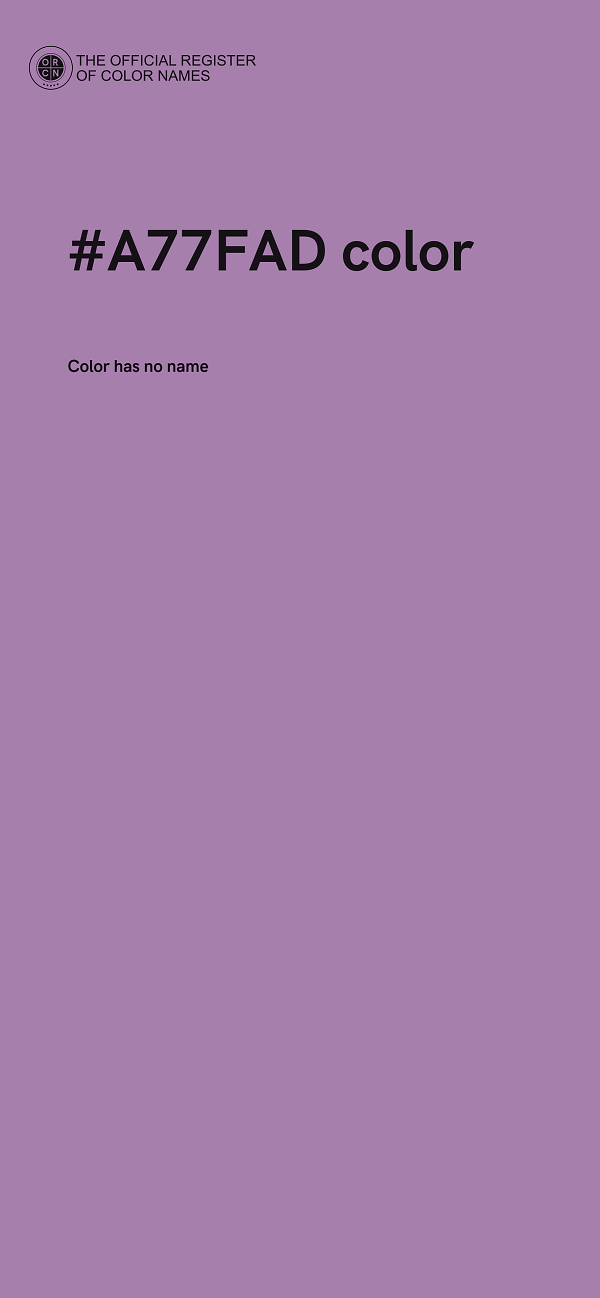 #A77FAD color image