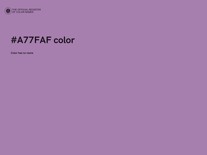 #A77FAF color image