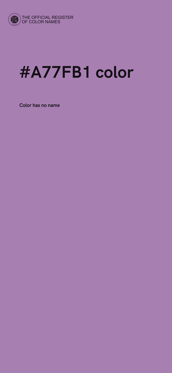 #A77FB1 color image