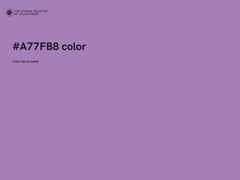 #A77FB8 color image