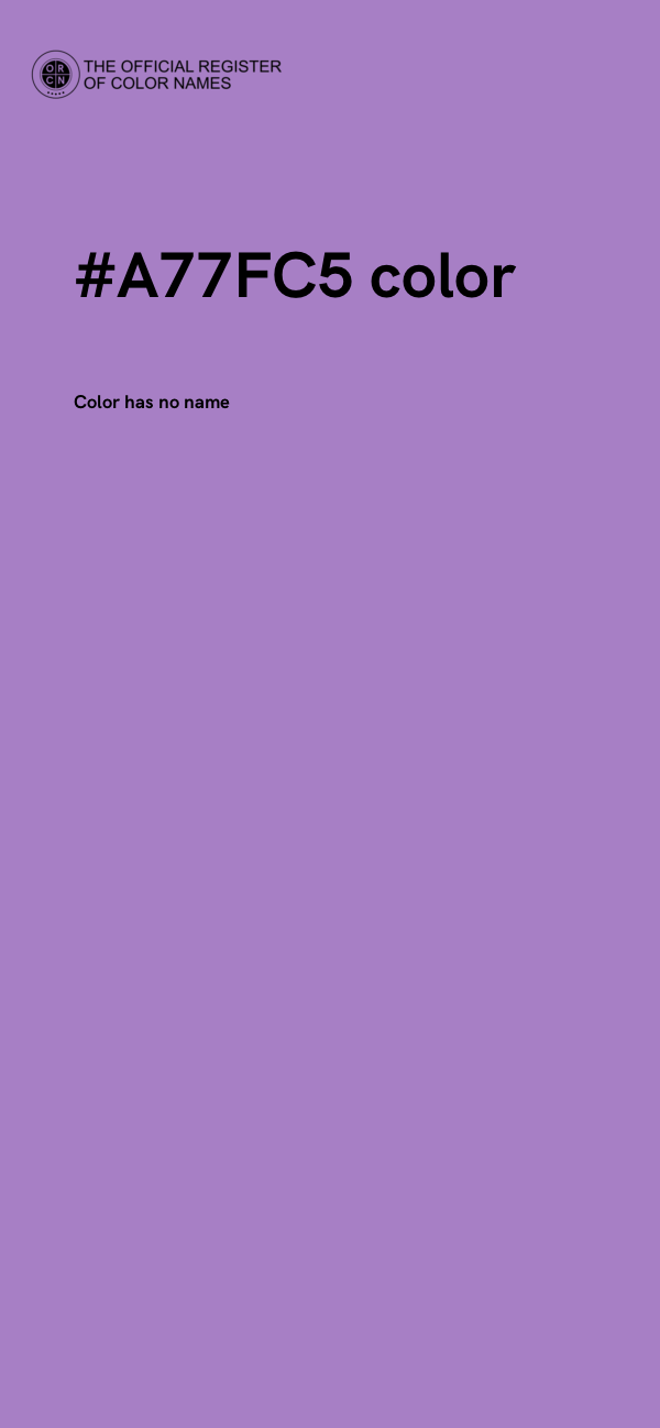 #A77FC5 color image