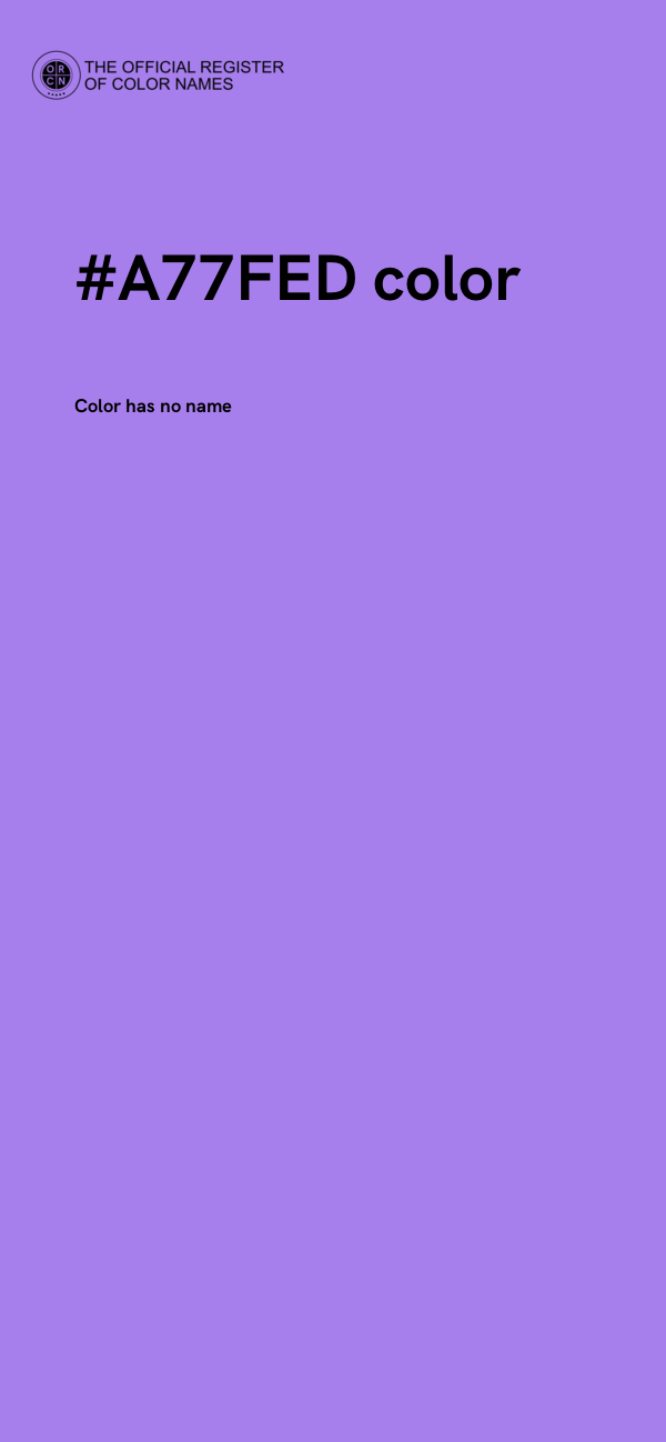#A77FED color image