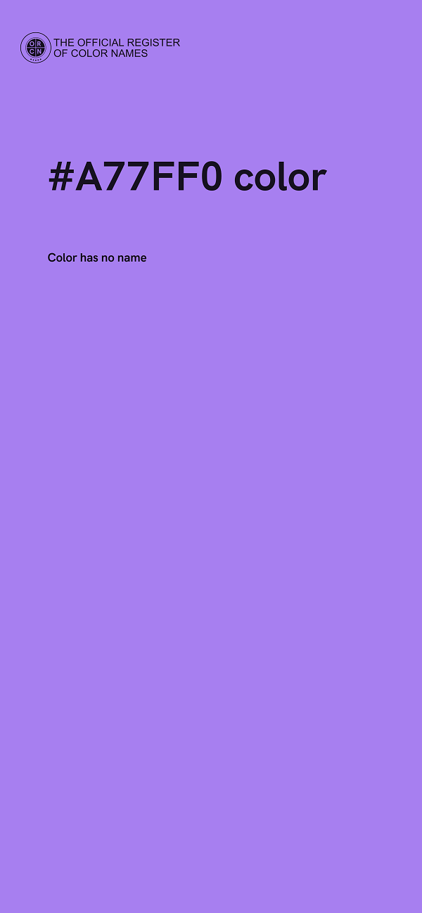 #A77FF0 color image