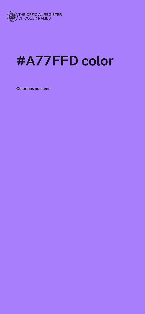 #A77FFD color image