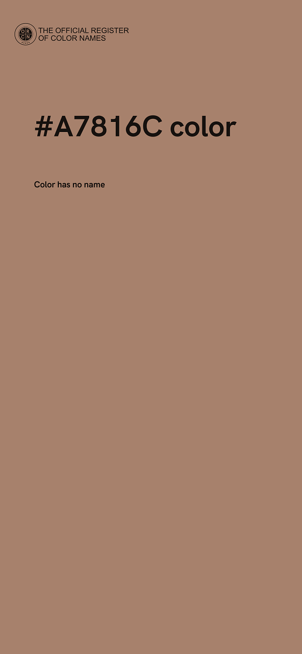 #A7816C color image