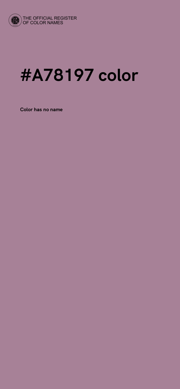 #A78197 color image