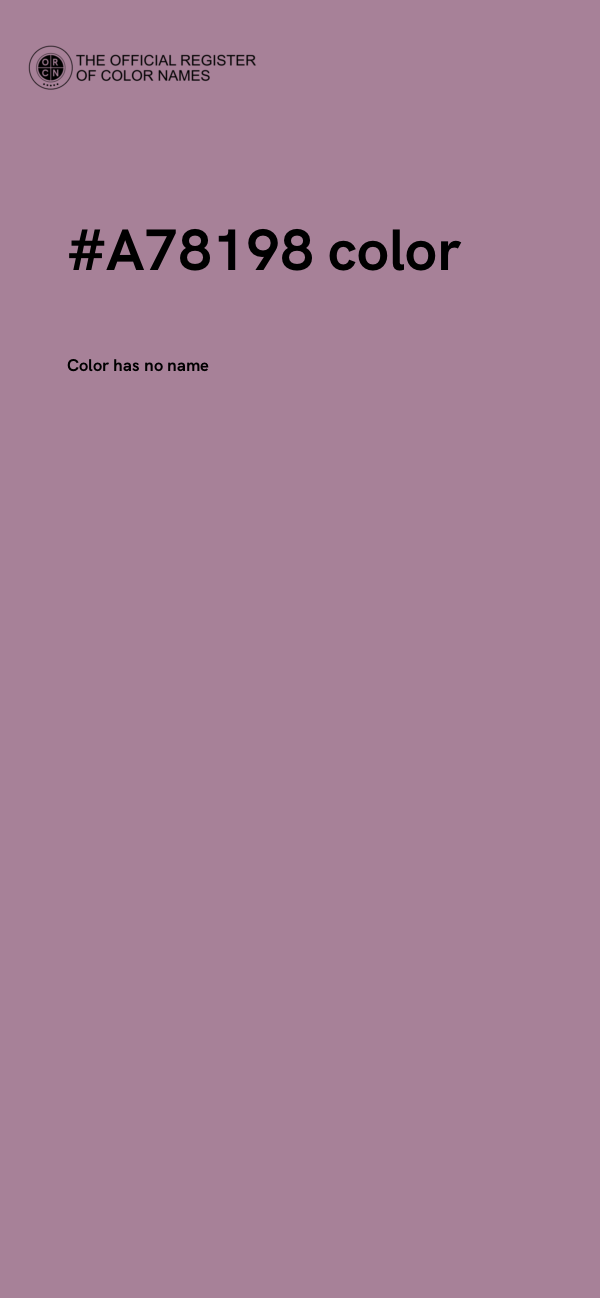 #A78198 color image