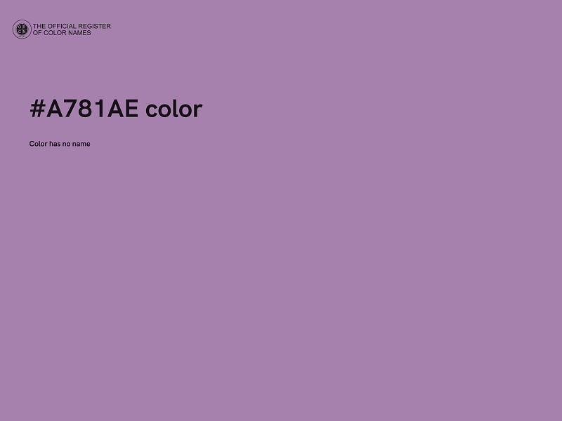 #A781AE color image