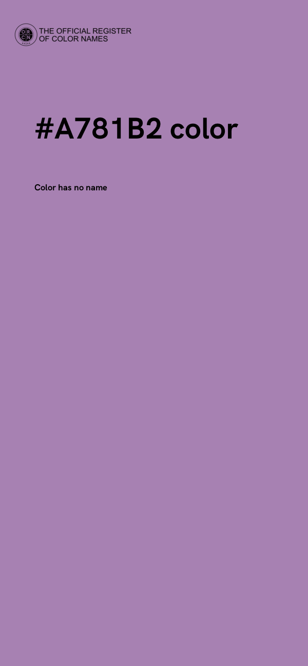 #A781B2 color image