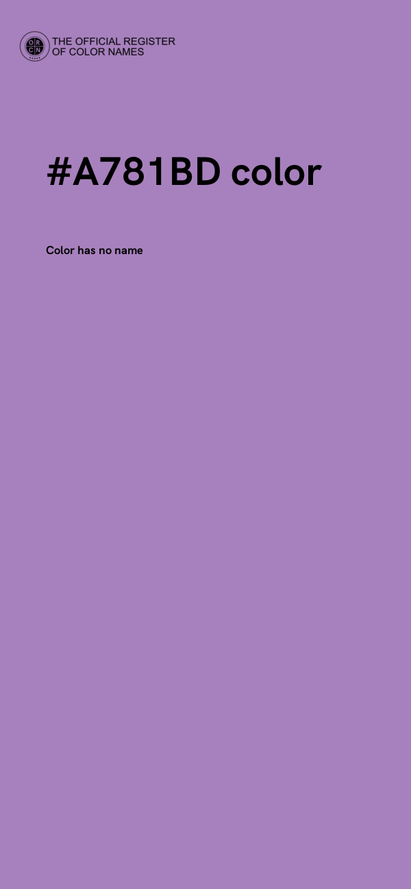 #A781BD color image