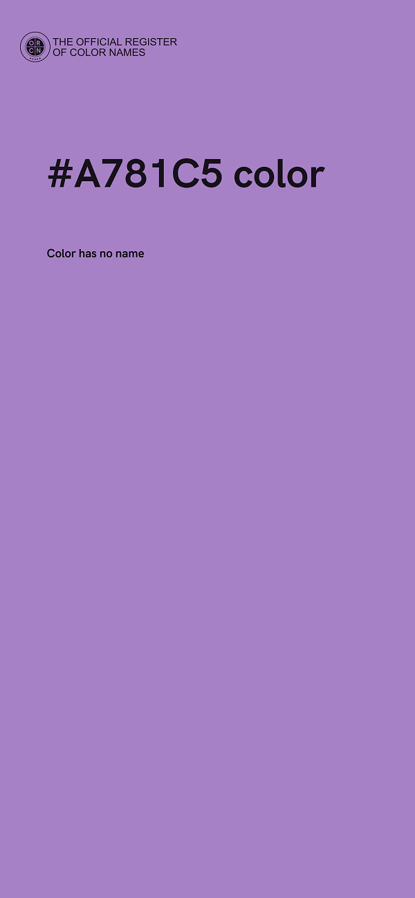 #A781C5 color image
