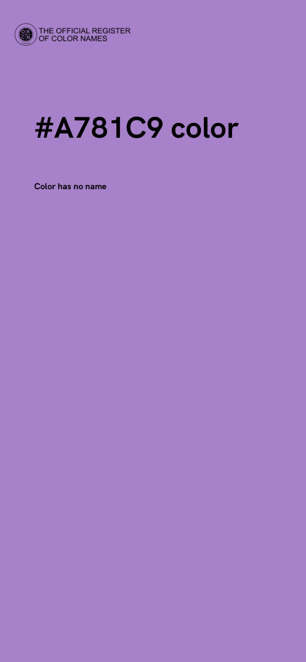 #A781C9 color image