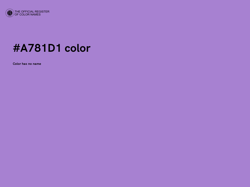 #A781D1 color image