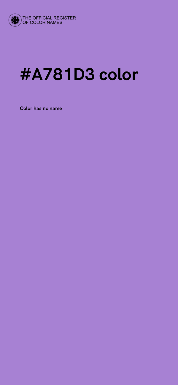 #A781D3 color image