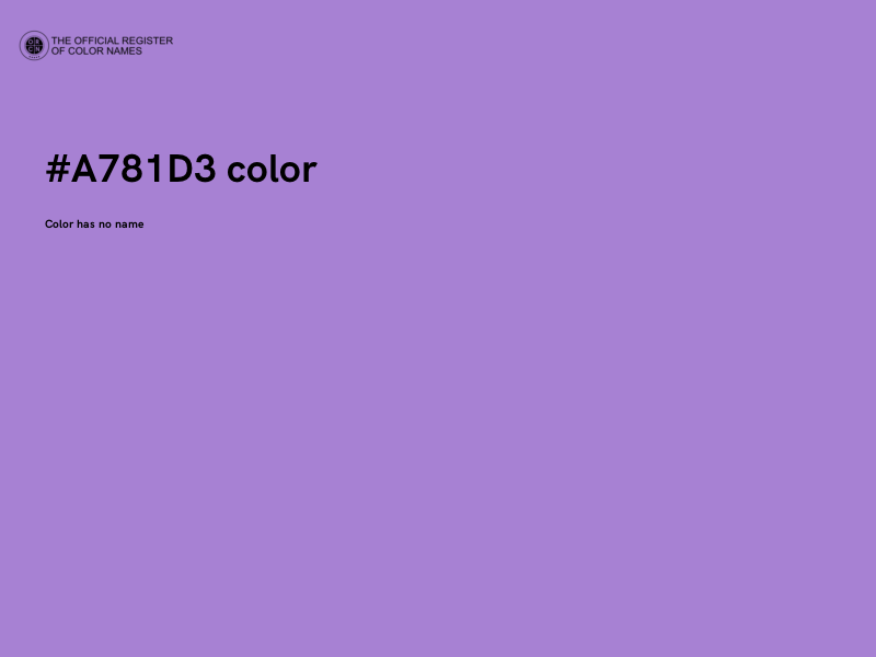 #A781D3 color image