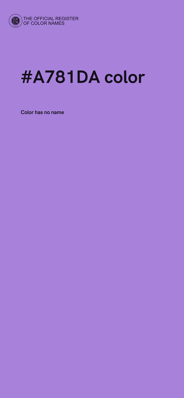 #A781DA color image
