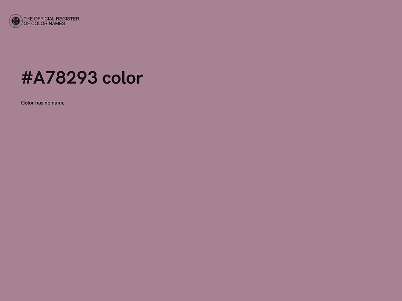 #A78293 color image
