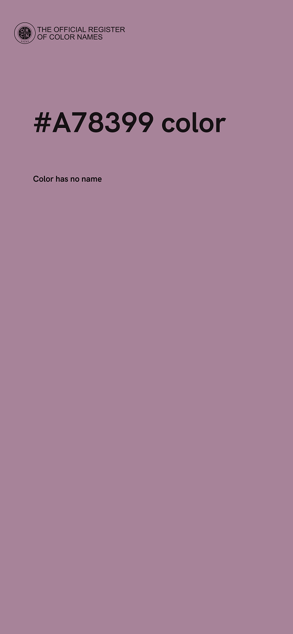 #A78399 color image