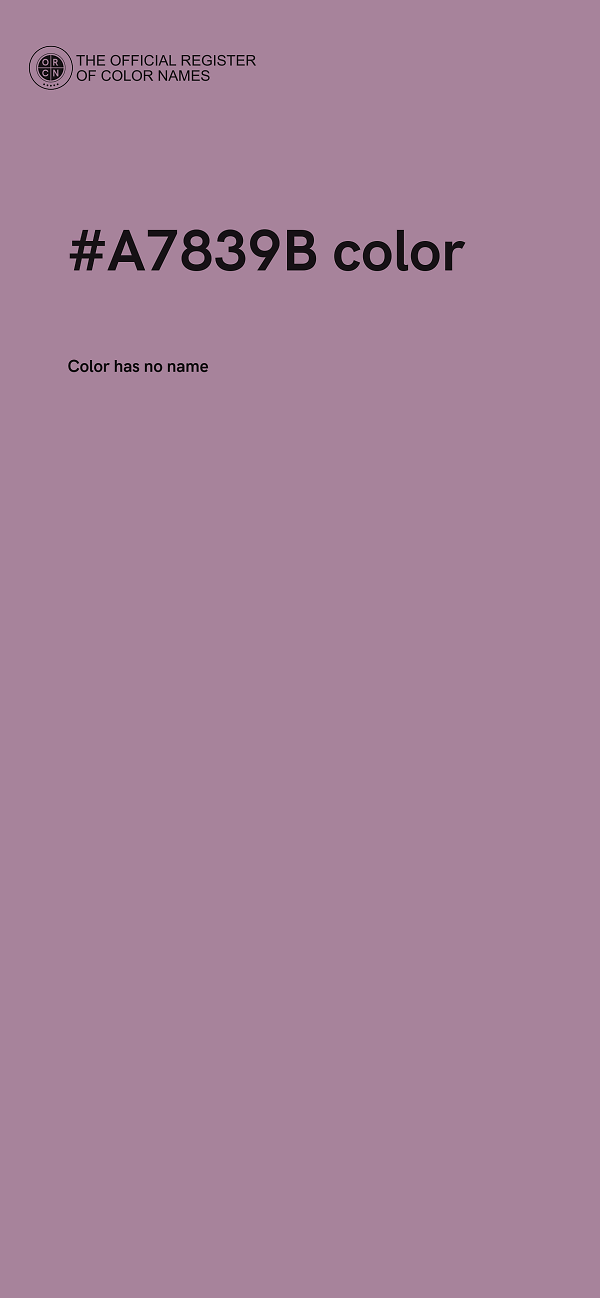 #A7839B color image