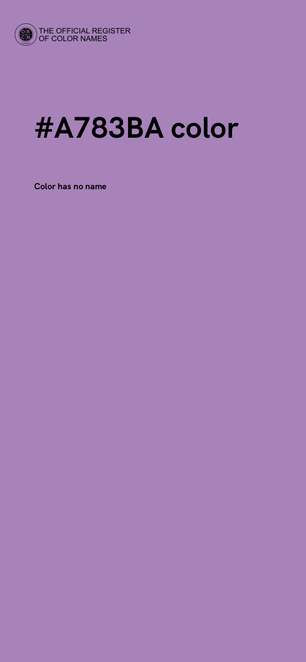 #A783BA color image
