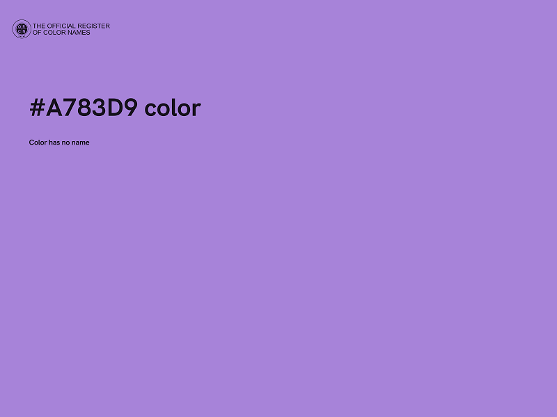 #A783D9 color image