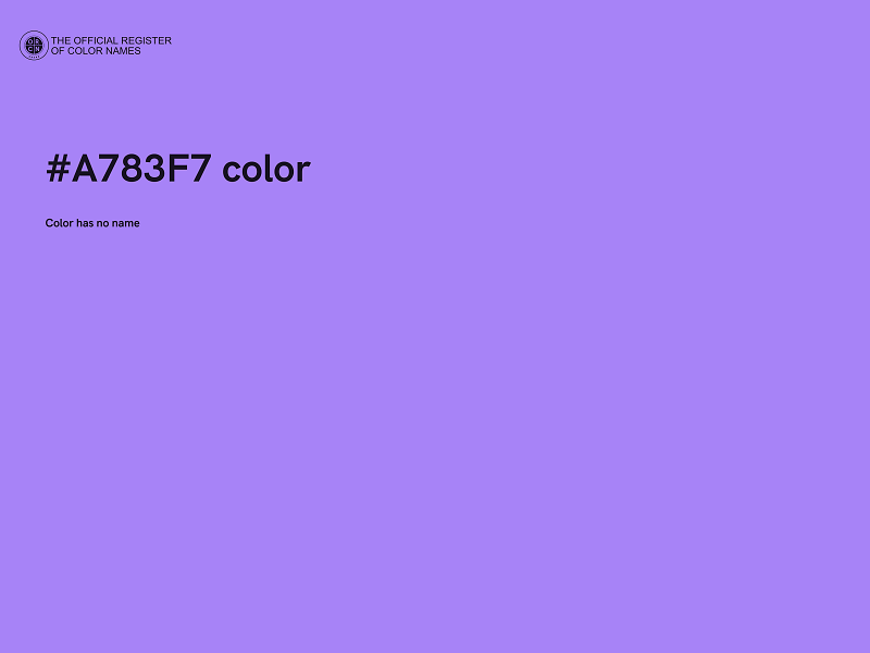 #A783F7 color image