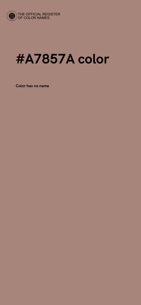 #A7857A color image