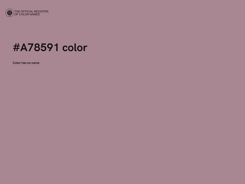 #A78591 color image