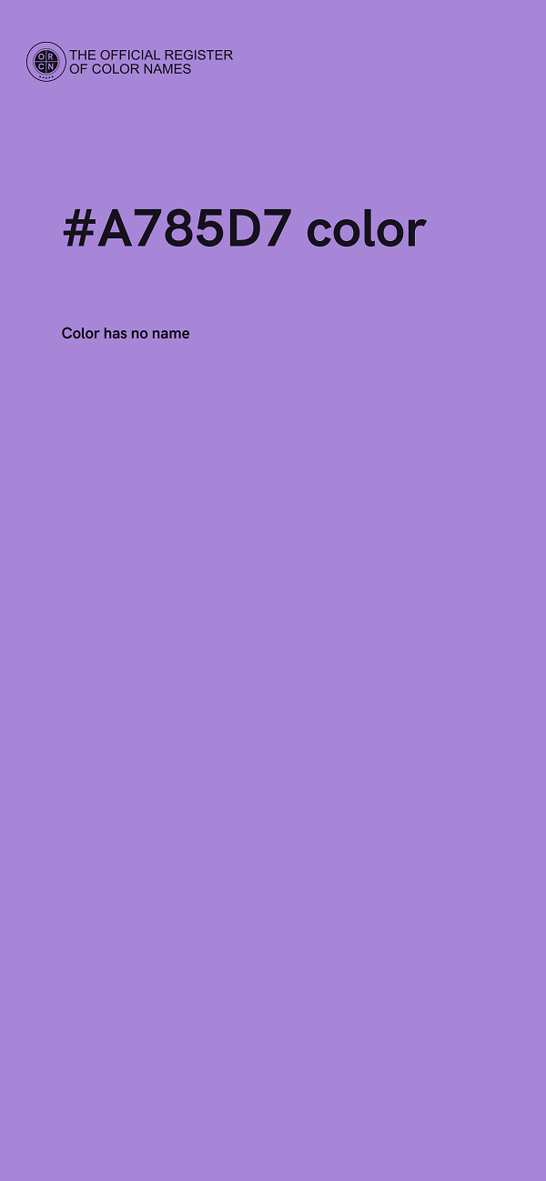 #A785D7 color image