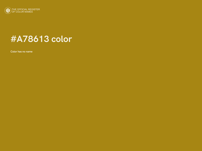 #A78613 color image