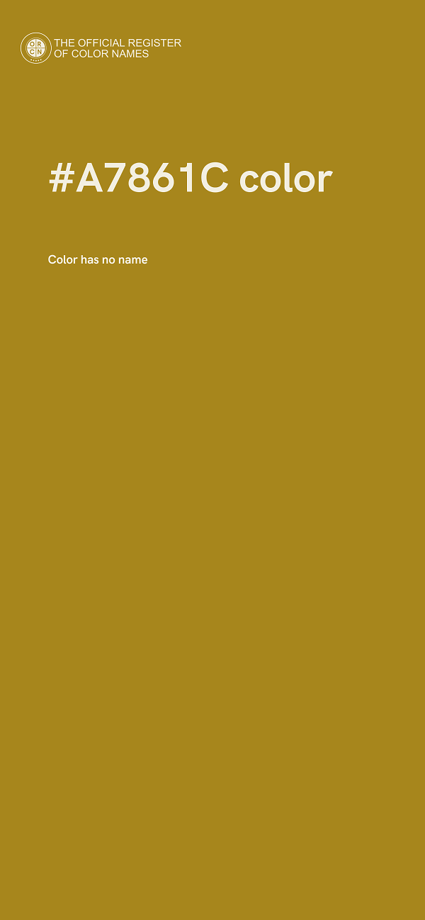#A7861C color image