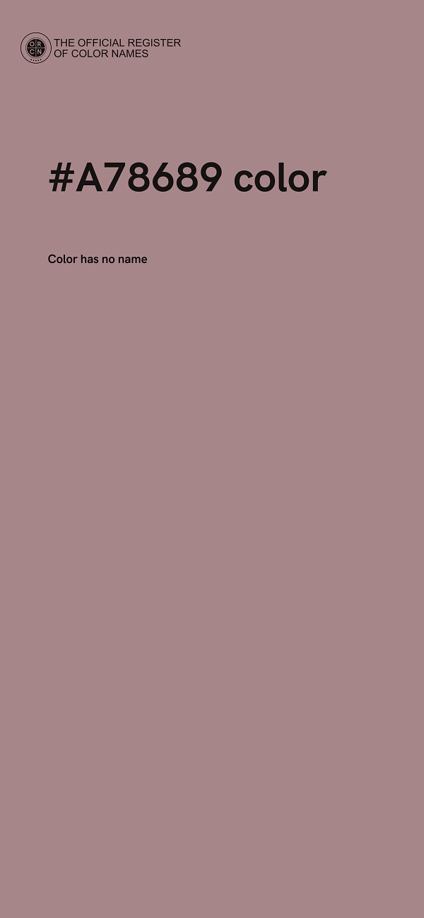 #A78689 color image