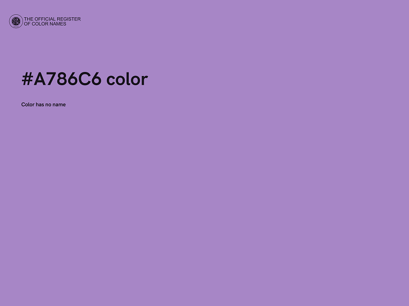 #A786C6 color image