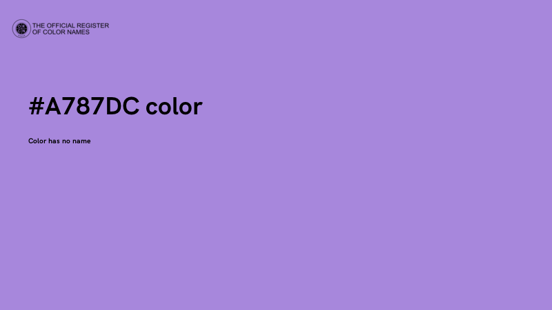 #A787DC color image