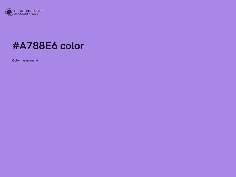 #A788E6 color image