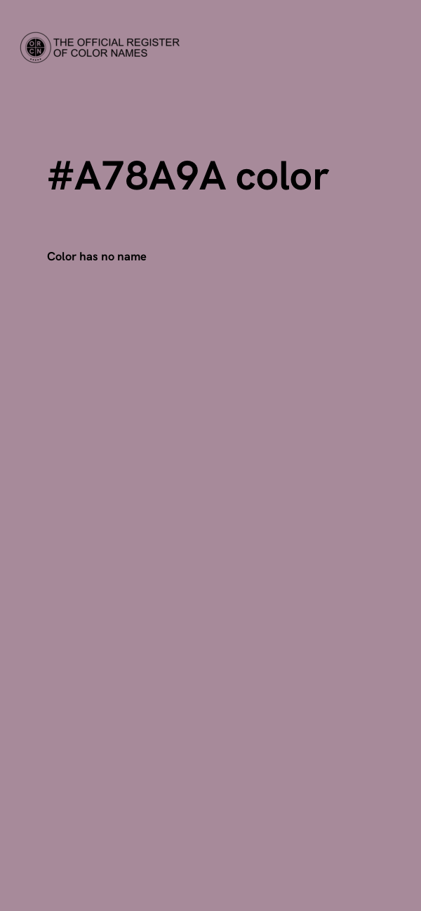 #A78A9A color image